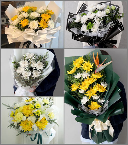 广东河源市东源县半江镇白事花束代送